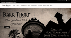 Desktop Screenshot of darkthornclothing.com